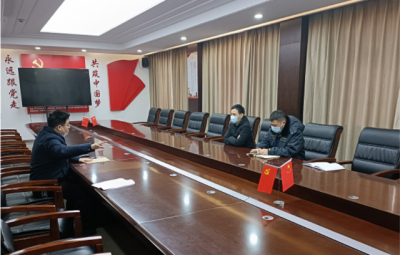 绍兴市生态环境局上虞分局局长胡四海一行到浙江和记官方网站开展“三服务”工作